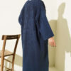 Textured Pocket Long Knit Cardigan Indigo - immagine 3