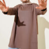 Heart Detail Basic Tunic Mink