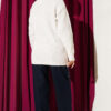 Heart Embroidered Knit Cardigan Beige - Imagen 3