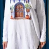 Door Print Basic Tunic White - Image 4