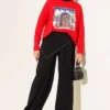 Door Print Basic Tunic Red - Image 2