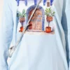 Door Print Basic Tunic Blue - Image 4