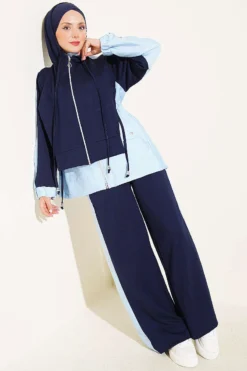 Two-Piece Set Navy Blue