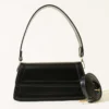 Magnetic Closure Handbag with Flap Black - Image 2