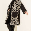 Quilted Textured Knit Cardigan with Pockets Black