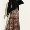 Square Openwork Knit Sweater Black - Imagen 2