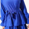 ⁦Tiered Dress with Belt⁩ - الصورة ⁦4⁩