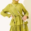 Tiered Dress with Belt - Image 2