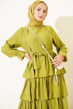 منظر بديل لـ Tiered Dress with Belt