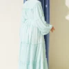 Layered Ruffled Chiffon Dress Mint – Bild 3