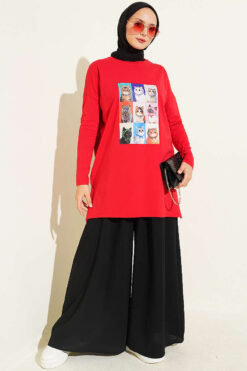 Alternative view of Tunic Red