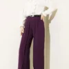 Belted Pants with Piece Detail Purple - Afbeelding 2