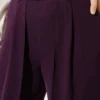 Belted Pants with Piece Detail Purple - Afbeelding 4