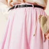 Belted Voile Skirt Pink – Bild 4