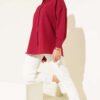 Classic Collar Pocket Shirt Burgundy - Imagen 2
