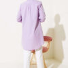 Classic Collar Oval Cut Shirt Lilac – Bild 3