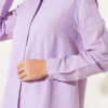 Classic Collar Oval Cut Shirt Lilac – Bild 4