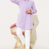Classic Collar Oval Cut Shirt Lilac – Bild 2