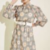 Gathered Sleeve Printed Tunic Hazel