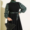 Ankle-Gathered Embroidered Dress Mint - Image 2