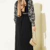 Ankle-Gathered Embroidered Dress Stone - Afbeelding 3
