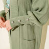 Buttoned Cuff Shawl Collar Knit Cardigan Hazel – Bild 4