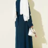 Dress with Butterfly Decorated Sleeves Petrol - immagine 3