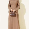 Embroidered Sleeve Crepe Abaya