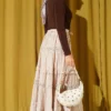 Belted Lace Skirt Beige - immagine 3