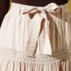 Belted Lace Skirt Beige - immagine 4