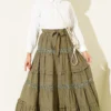 Belted Lace Skirt Khaki - Imagen 2