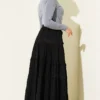 Belted Lace Skirt Black – Bild 3
