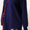 Ribbon Detail Crew Neck Tunic Navy Blue - immagine 4
