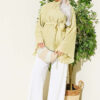 Belted Chiffon Batwing Sleeve Tunic Hazel - Image 2