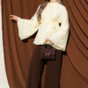 Belted Chiffon Batwing Sleeve Tunic Yellow – Image 2