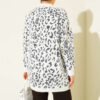 Leopard Print Detailed Hooded Sweater White - immagine 3