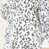 Leopard Print Detailed Hooded Sweater White - immagine 4