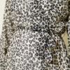 Leopard Print Wrap Neck Dress Ecru – Bild 4