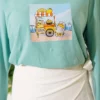 Lemon Print French Terry Tunic Greenery – Image 4