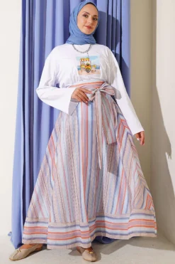 Vue alternative de Lemon Print French Terry Tunic White