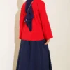 Lemon Print French Terry Tunic Red – Bild 3