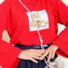 Lemon Print French Terry Tunic Red – Bild 4