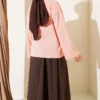 Lemon Print French Terry Tunic Salmon – Image 3