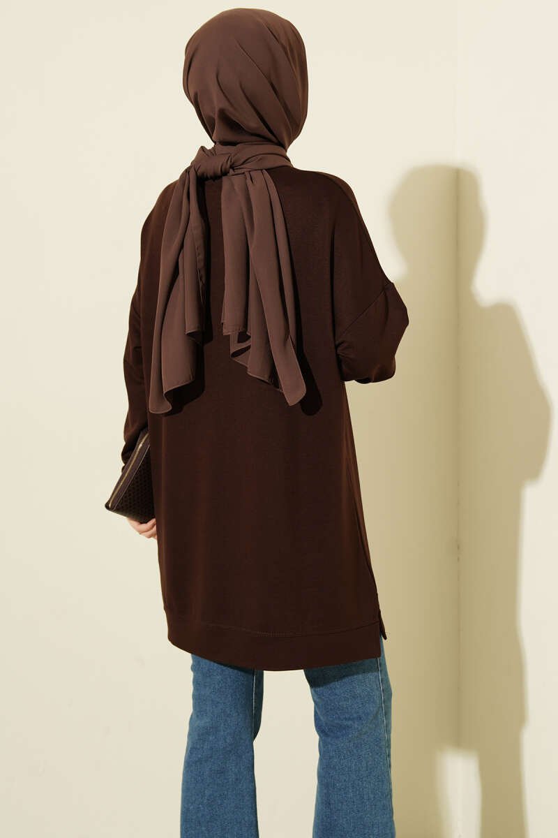 Basic Tunic Dark Brown - Imagen 3