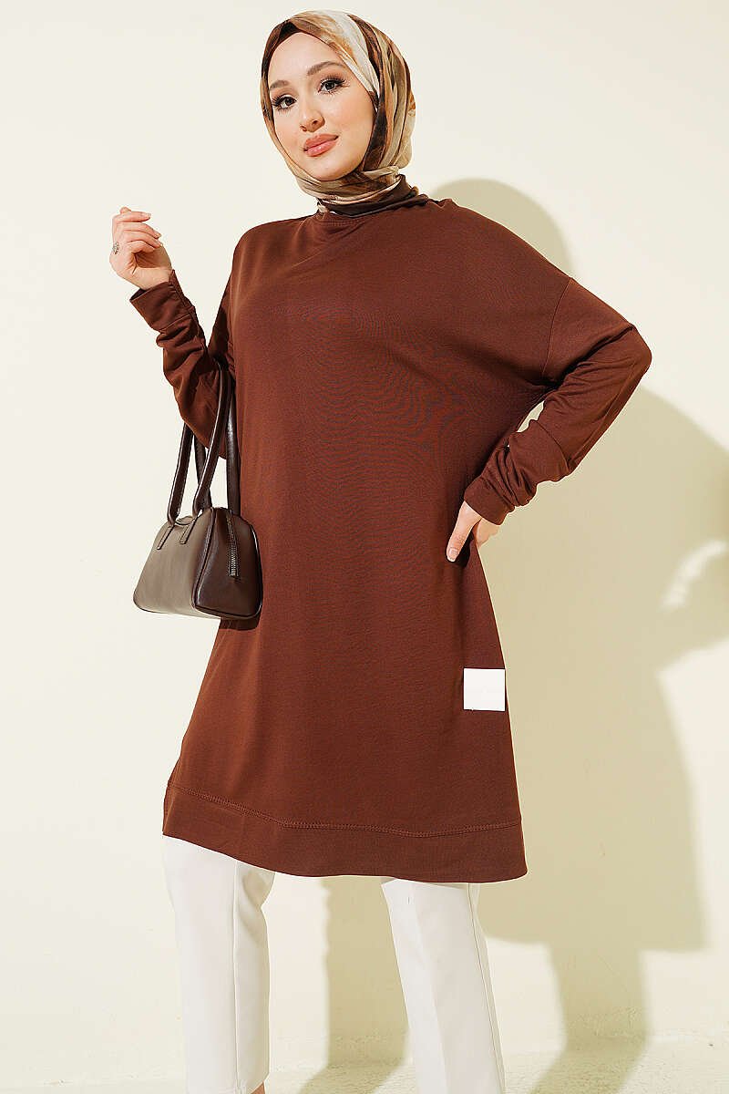 Basic Tunic Dark Brown - Imagen 5