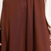 Loyşa Waist Elastic Belt Skirt Brown - Imagen 4