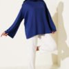 Low Shoulder Basic Tunic Navy Blue – Image 2