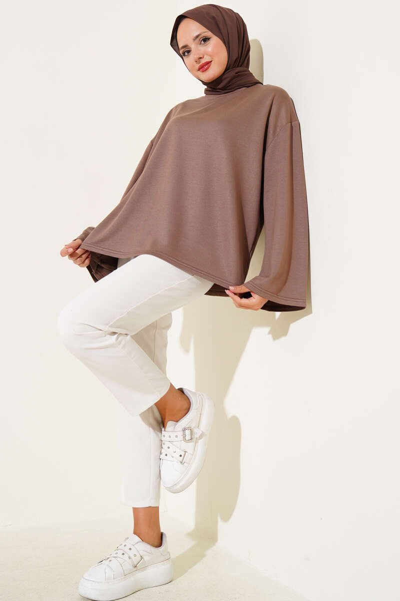 Low Shoulder Basic Tunic Mink – Image 2