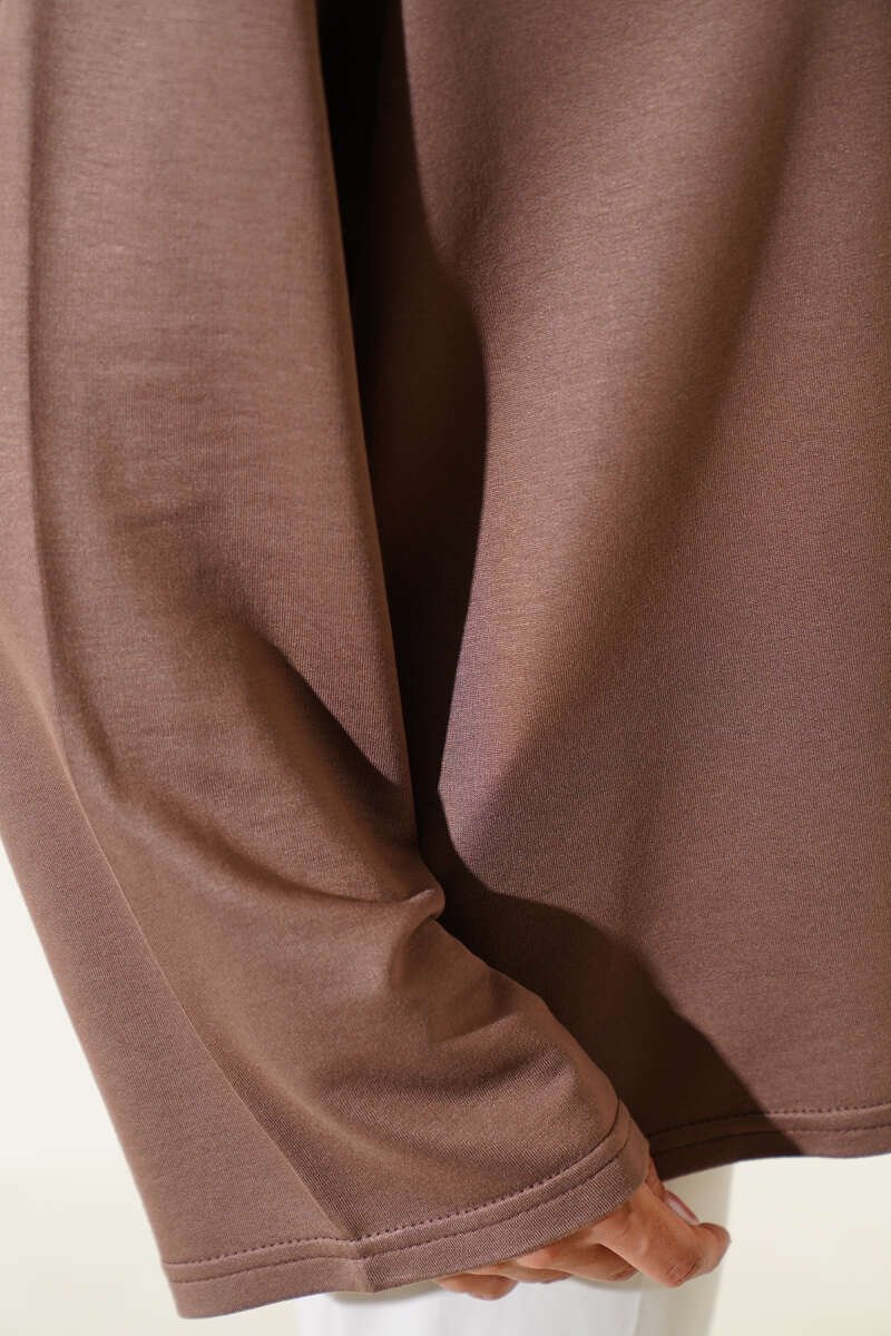 Low Shoulder Basic Tunic Mink – Image 4