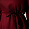 ⁦Side-Slit Belted Tunic Burgundy⁩ - الصورة ⁦4⁩